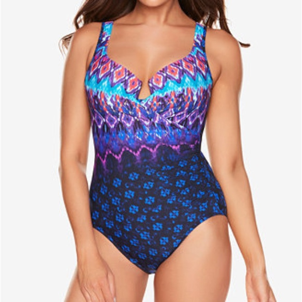 Miraclesuit Marble Patterned Swimsuit